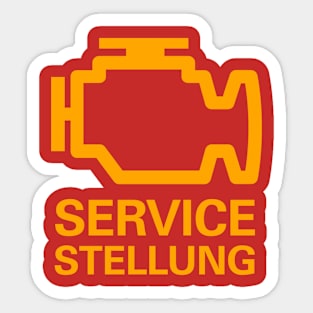 Servicestellung Licht Sticker